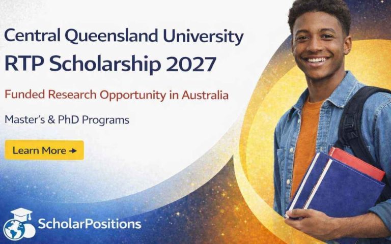 Central Queensland University RTP Scholarship