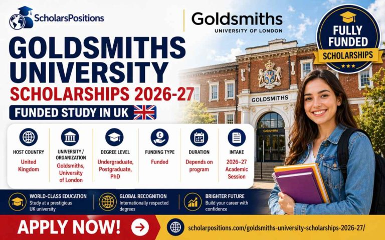 Goldsmiths University Scholarships