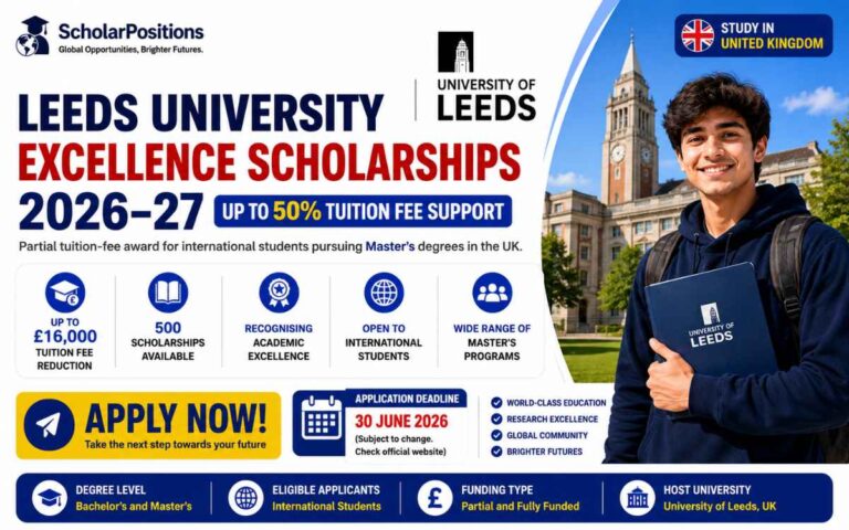 Leeds University Excellence Scholarships