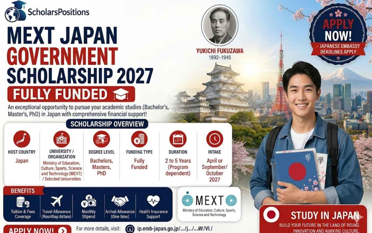 MEXT Japan Government Scholarship